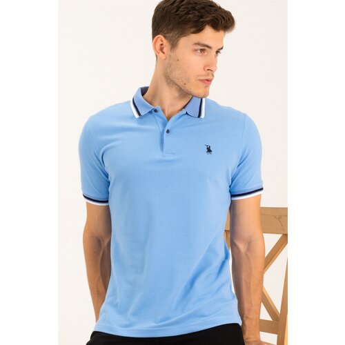 Dewberry T8594 MEN&amp;#039;S T-SHIRT-LIGHT BLUE Slike