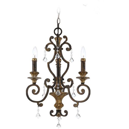 Elstead Lighting Elstead Marquette Lestenec s 3 lučmi, antično bronasta površina, E14, (22099713) Cene