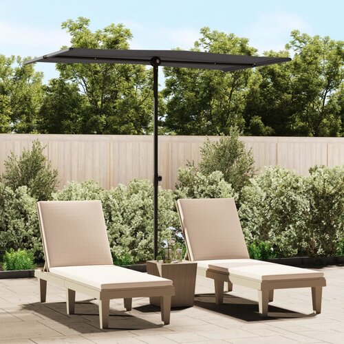  Vrtni suncobran s aluminijskim stupom 180 x 110 cm antracit Cijene