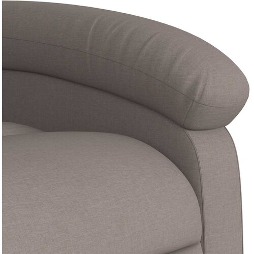  Masažni naslonjač od tkanine smeđesivi Slike