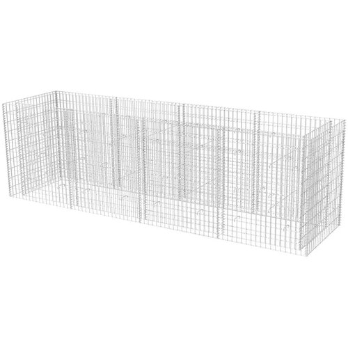 VidaXL Visoka greda gabion jeklo 360x90x100 cm, (20618560) Slike