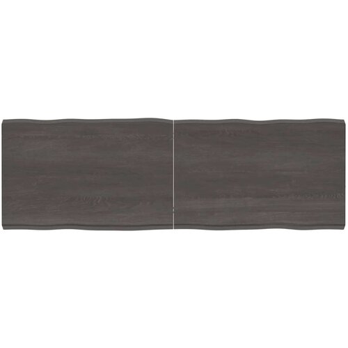 Stolna Mizna plo&amp;scaron;ča temno siva 180x60x6 cm obdelana trdna hrastovina, (20979332) Slike