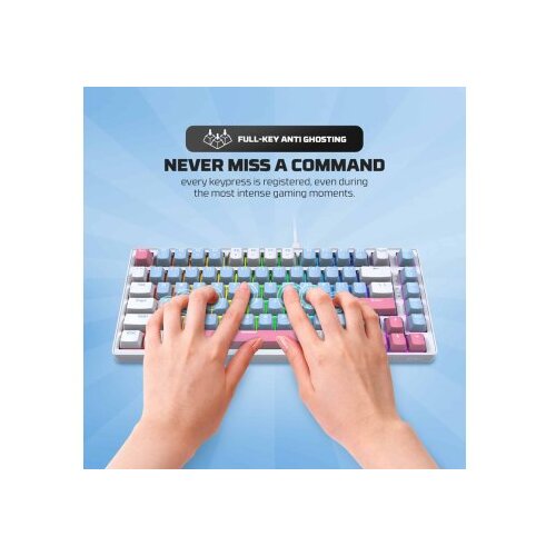 Fantech tastatura mehanička gaming MK612 atom x83 ame bela (rosie switch) Slike