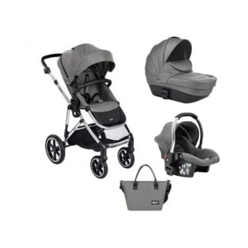 Kolica Thea 3in1 premium set sa autosedi&scaron;tem I-Xtend I-size i tvrdom korpom Grey KKB20135 XTSET Cene