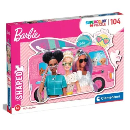 Clementoni Barbie kamp kućica Supercolor 104kom puzzle - Cene