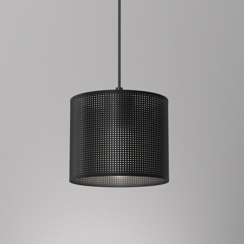  Luster na sajli LOFT SHADE 1xE27/60W/230V prečnik 18 cm crn Slike