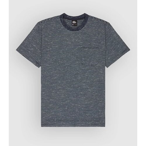 Quiksilver Lopaz Striped Pocket T-shirt dark navy lopaz stripes Cene