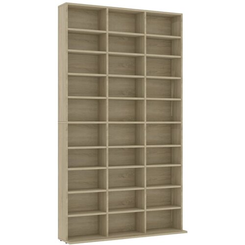 Maison Chic Omarca za CD - CD stojalo - CD regal plo&amp;scaron;če sonoma hrast 102x16x177,5 cm konstr. les, (21673967) Slike