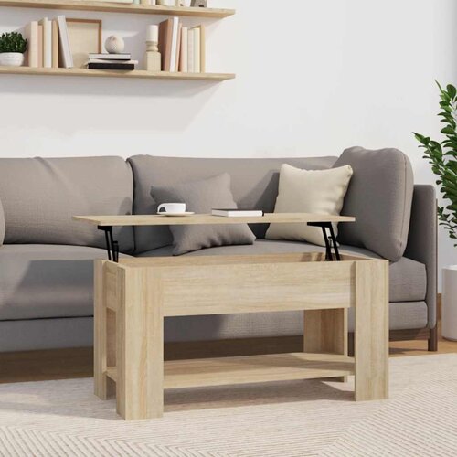  Stolić za kavu boja hrasta 101x49x52 cm konstruirano drvo Slike