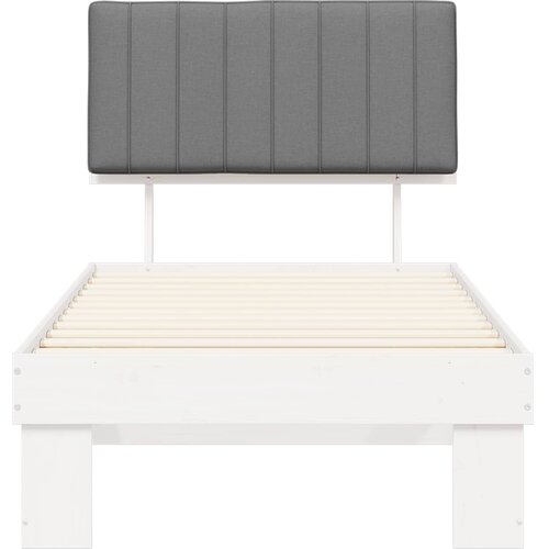  Krevetni okvir s tapiciranim uzglavljem Svijetlo siva Svjetlosiva 211 x 93 x 93 cm Slike