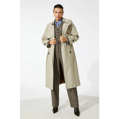 Koton Trench Coat - Beige - Double-breasted