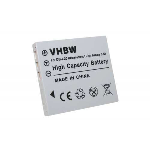 VHBW Baterija DB-L20 za Sanyo Xacti DMX-C1 / VPC-C1 / VPC-J1, 550 mAh Cijene