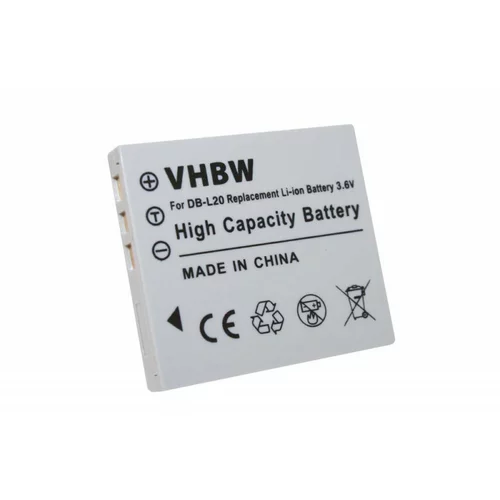 VHBW Baterija DB-L20 za Sanyo Xacti DMX-C1 / VPC-C1 / VPC-J1, 550 mAh