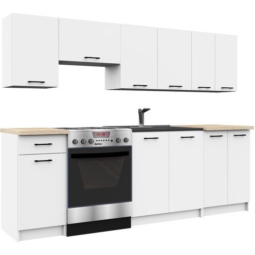 AKORD KITCHEN FURNITURE SET OLIVIA 2.4M WHITE, (21702848) Cene