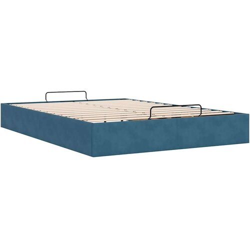 VidaXL Otomanski okvir kreveta bez madraca 140x190 cm bar&amp;scaron;unasti Slike