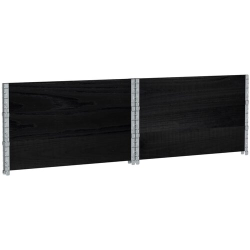  Vrtna sadilica crna 100x100 cm od masivne borovine Slike