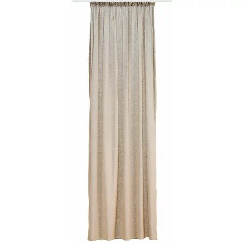 Mendola Fabrics Bež/zlata prosojna zavesa 140x245 cm Carmine – Mendola Fabrics