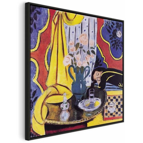  Slika - Henri Matisse &ndash; Harmony in Yellow 60x60 U crnom drvenom okviru Cijene
