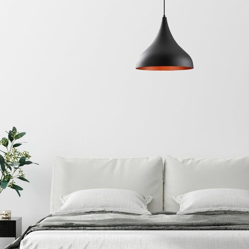 Opviq lights Crna viseća svjetiljka s metalnim sjenilom &amp;oslash; 41 cm Berceste &amp;ndash; Slike