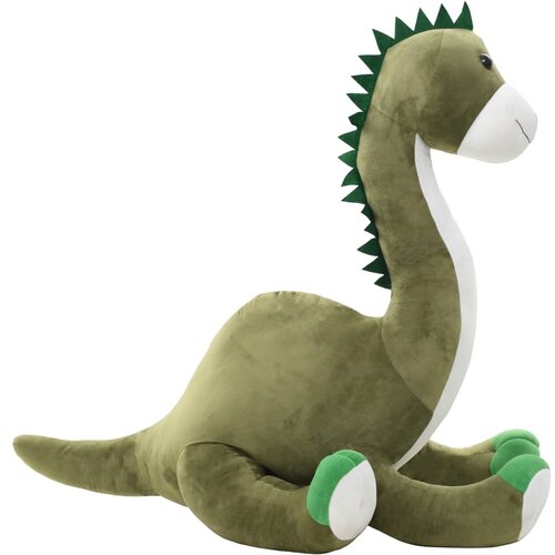 VidaXL Mekani pli&amp;scaron;ani dinosaur brontosaur zeleni Slike