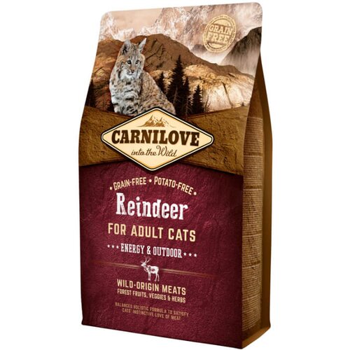 Carnilove cat adult energy & outdoor - jelen 2 kg Cene