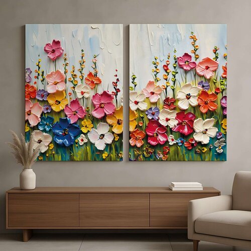 Wallity Zidna slika DEV3, 160x120 cm, 2 dijela Cijene