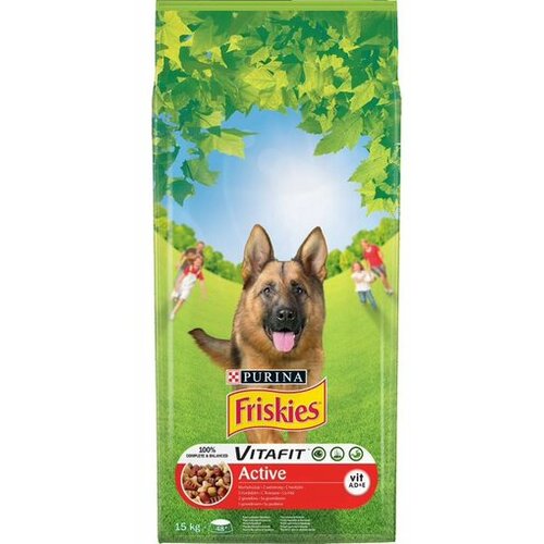 Friskies hrana za pse dog adult all active meso 15kg Cene
