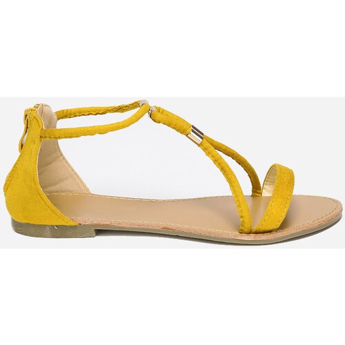 La Modeuse Sandali &amp;amp; Odprti čevlji 15255_P42058 Rumena Slike