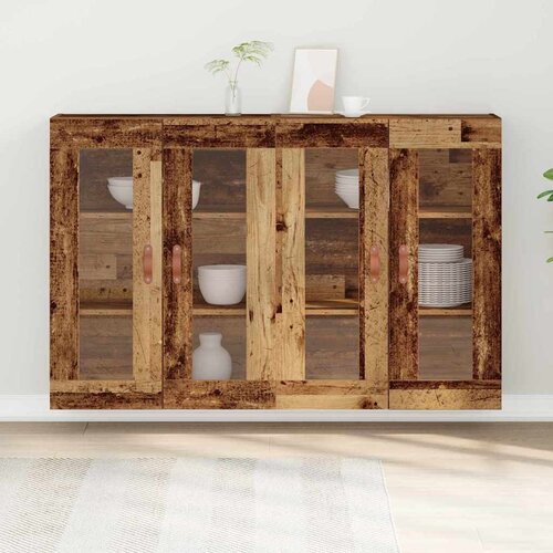  Zidni ormari 2 pcs Staro drvo 69,5 x 34 x 90 cm Slike