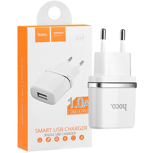 hoco. Punjač kućni za smartphone, tablete, 1.0 A – C11 Smart single USB Cijene