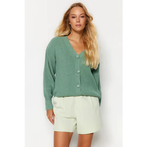 Trendyol Cardigan - Green - Regular fit