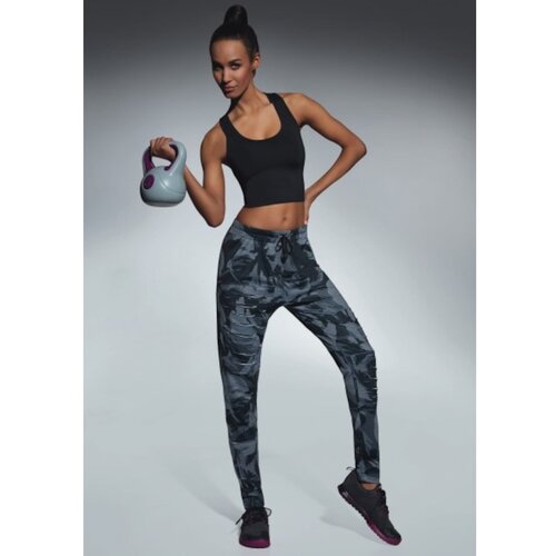 Bas Bleu YANK women&amp;#039;s sweatpants in camo with decorative cuts Slike