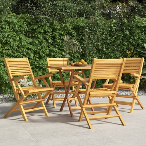 vidaXL Sklopive vrtne stolice 4 kom 55x62x90 cm od masivne tikovine Cijene