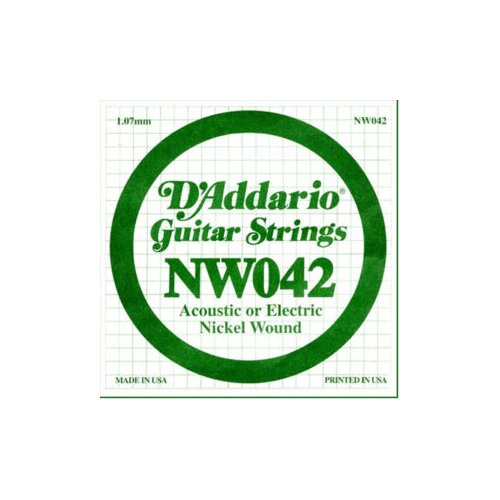  ŽICE ZA EL. GITARU D&rsquo;addario NW042 single (pojedinačna) Cijene