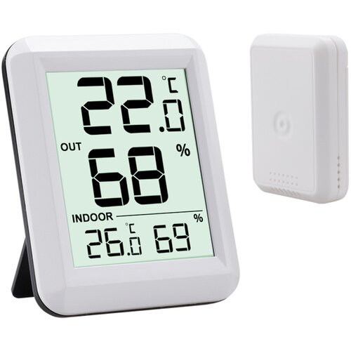INF Notranji/zunanji brezžični termometer in higrometer White, (21265157) Cene