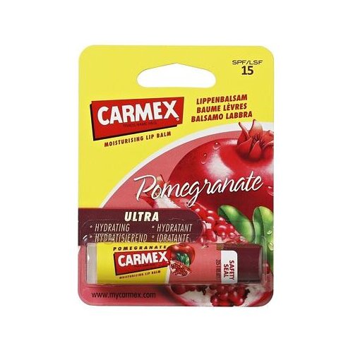 Carmex ultra moisturising lip balm SPF15 ljekoviti balzam u tubi s aromom &scaron;ipka 4,25 g nijansa pomegranate Cijene