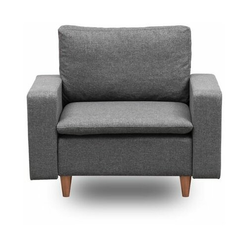 Lungo Dark Grey Wing Chair Slike