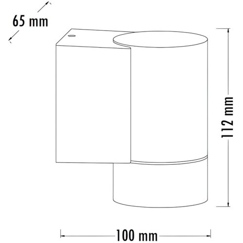 Bb Link SPOLJNA ZIDNA LAMPA 1XGU10 W10171 TAMNO SIVA Cene