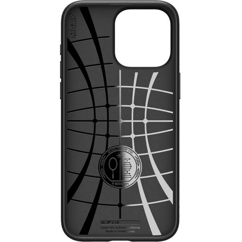 Spigen Liquid Air maska za IPHONE 15 PRO MAX mat crna Slike