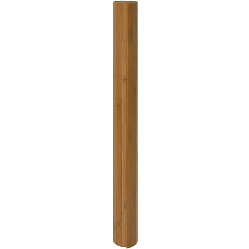  Tepih pravokutni smeđi 70 x 100 cm od bambusa Slike