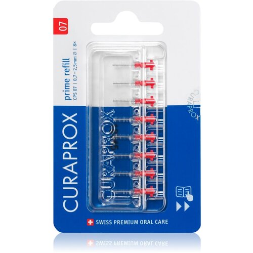 Curaprox Prime Refill zamjenske međuzubne četkice u blisteru CPS 07 0,7 - 2,5 mm 8 kom Slike
