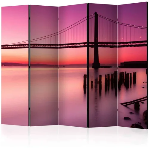  Paravan u 5 dijelova - Purple Evening II [Room Dividers] 225x172