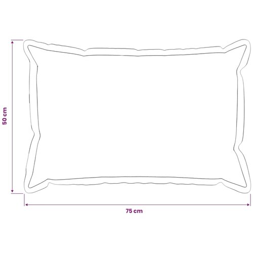  Presvlaka za jastuk 6 pcs HOUTEN Krem 50 x 75 cm Umjetni lan - Krem 50 x 75 cm 6 Slike