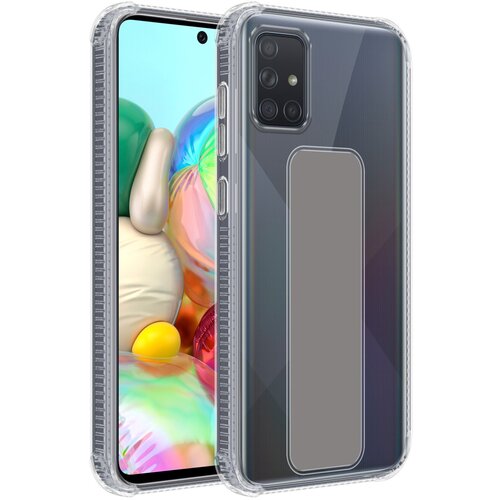 Cadorabo Ohišje, združljiv s Samsungom v sivi - zaščitni pokrov, narejen iz fleksibilnega silikona TPU z držalom in funkcijo stojala, (20593060) Cene
