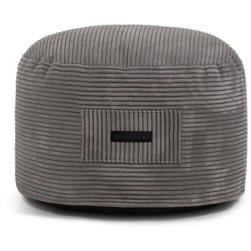 SLOWDOWN Temno siv tabure iz rebrastega žameta Om 60 – Cene