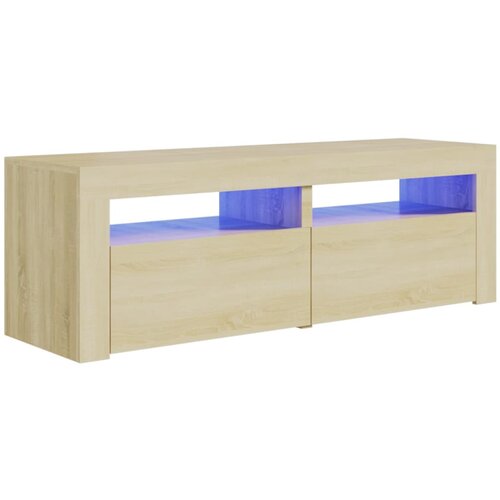 vidaXL TV omarica z LED lučkami sonoma hrast 120x35x40 cm, (20622226) Cene