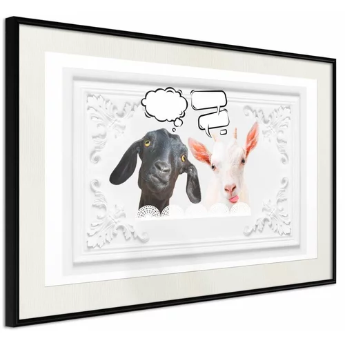  Poster - Conversation of Two Goats 45x30