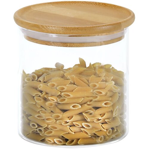 Kesper STEKLENA DOZA ZA SHRANJEVANJE S POKROVOM IZ BAMBUSA ' 10 CM, VIŠINA 10 CM Cene