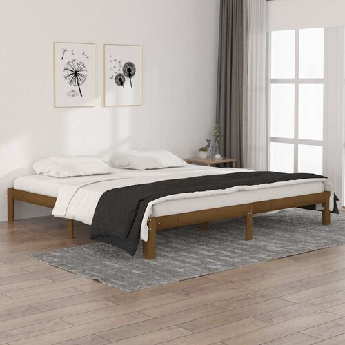  Okvir za krevet od masivne borovine boja meda 200 x 200 cm Cijene