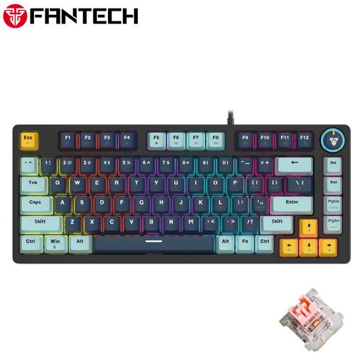 Fantech Tastatura mehanička Gaming MK875 RGB Atom 81, Tamnoplava Cene